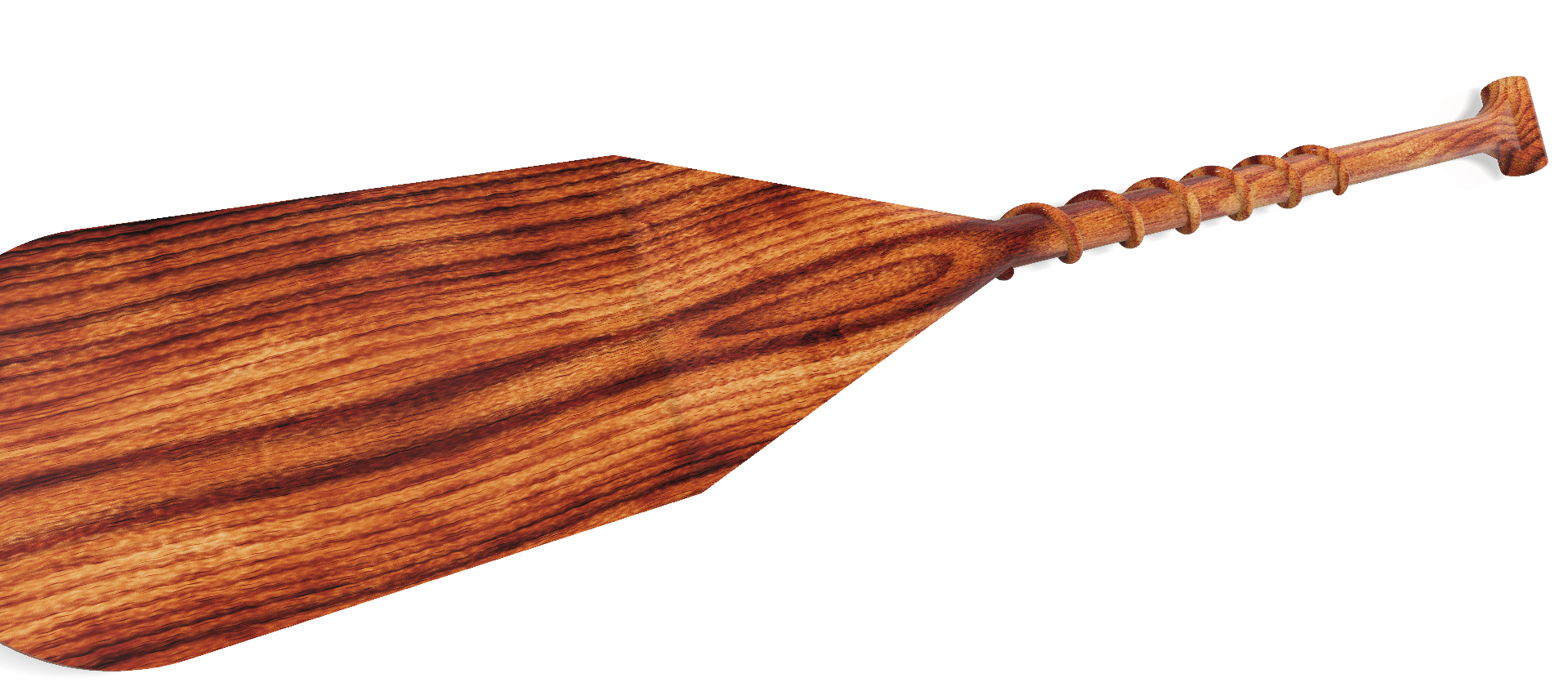 Download OBJ file A real paddle oar rowing boat kayak canoe piragua 3d